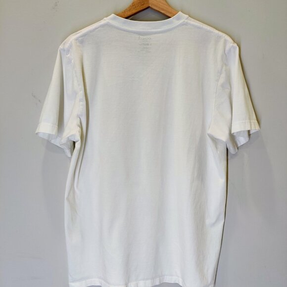 White Classic V-Neck T-Shirt | Jockey | 100% Cotton | Large - Picture 4 of 5